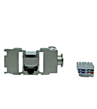 Keystone modul RJ45 stíněný, Cat.6, samozářezový, SFA HSEMRJ6GWS
