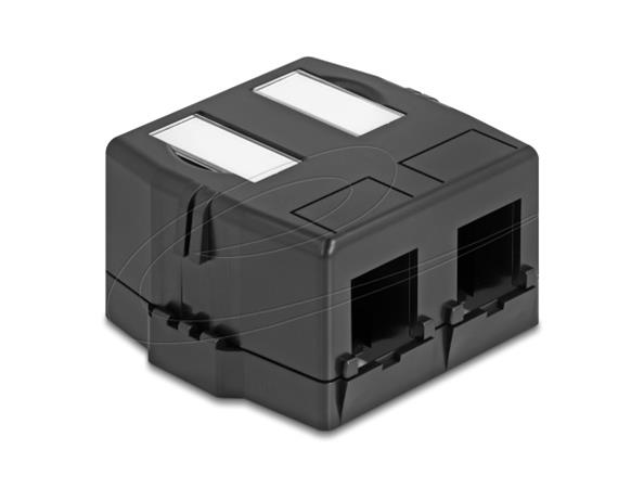Keystone Surface Mounted Box 2 Port with, Keystone Surface Mounted Box 2 Port with 85842