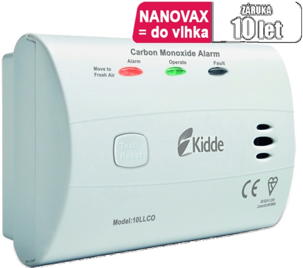 Kidde 10LLCO Detektor CO 47871096343