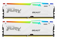 KINGSTON 32GB 6000MT/s DDR5 CL30 DIMM (Kit of 2) FURY Beast White RGB EXPO KF560C30BWEAK2-32