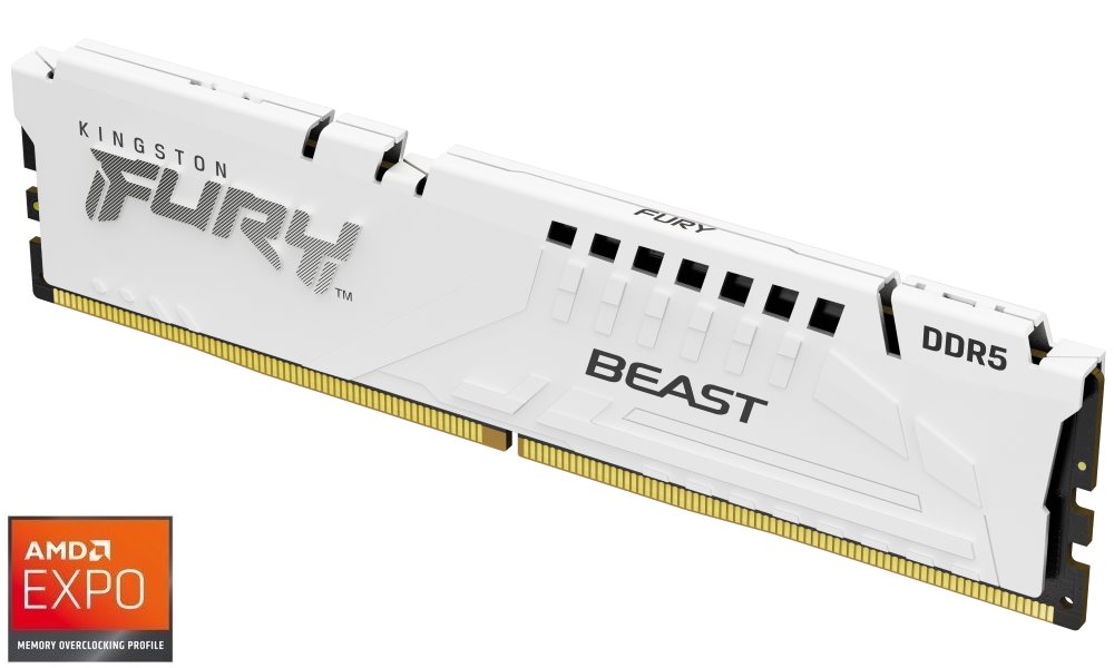 KINGSTON 32GB 6000MT/s DDR5 CL36 DIMM FURY Beast White EXPO KF560C36BWE-32