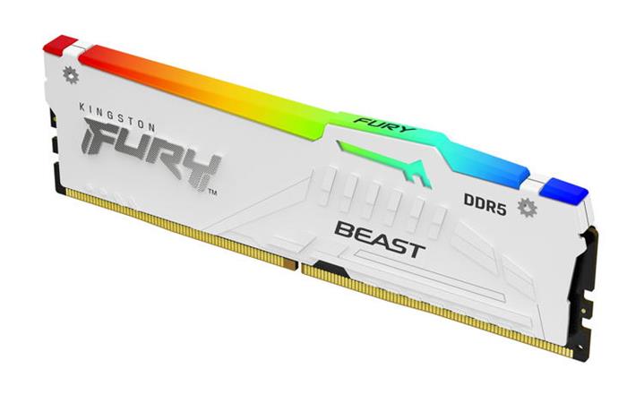 KINGSTON 32GB 6000MT/s DDR5 CL36 DIMM FURY Beast White RGB EXPO KF560C36BWEA-32