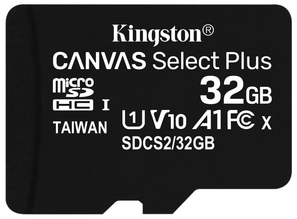 Kingston 32GB micSDHC Canvas Select Plus 100R A1 C10 - 1 ks SDCS2/32GBSP