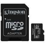 Kingston 32GB micSDHC Canvas Select Plus 100R A1 C10 Card + SD adaptér