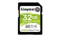 Kingston 32GB SecureDigital Canvas Select Plus (SDHC) 100R Class 10 UHS-I SDS2/32GB