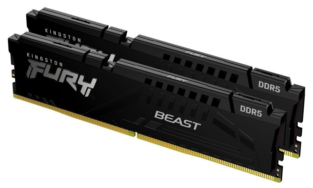 KINGSTON 64GB 4800MHz DDR5 CL38 DIMM (Kit of 2) FURY Beast Black KF548C38BBK2-64