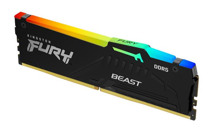 KINGSTON 8GB 5200MHz DDR5 CL40 DIMM FURY Beast RGB KF552C40BBA-8