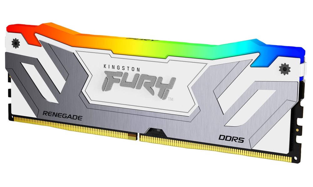 KINGSTON CUDIMM DDR5 24GB 8400MT/s CL40 FURY Renegade RGB White XMP KF584CU40RWA-24