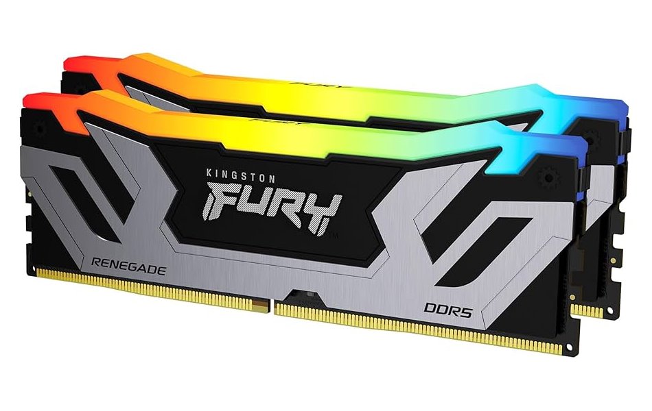 KINGSTON CUDIMM DDR5 48GB (Kit of 2) 8400MT/s CL40 FURY Renegade RGB Silver XMP KF584CU40RSAK2-48
