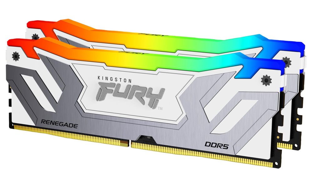 KINGSTON CUDIMM DDR5 48GB (Kit of 2) 8400MT/s CL40 FURY Renegade RGB White XMP KF584CU40RWAK2-48