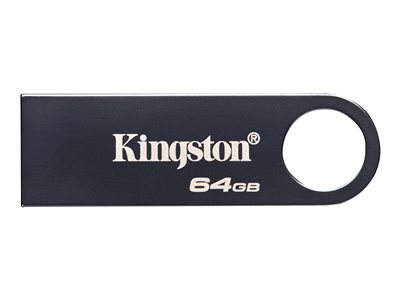 Kingston DataTraveler SE9 G3 - Jednotka USB flash - 64 GB - USB 3.2 Gen 1 - tmavě niklová KE-U2X64-1AC