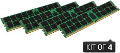 KINGSTON DDR4 32GB 2133MHz DDR4 ECC Reg CL15 DIMM (Kit of 4) DR x8 w/TS KVR21R15D8K4/32