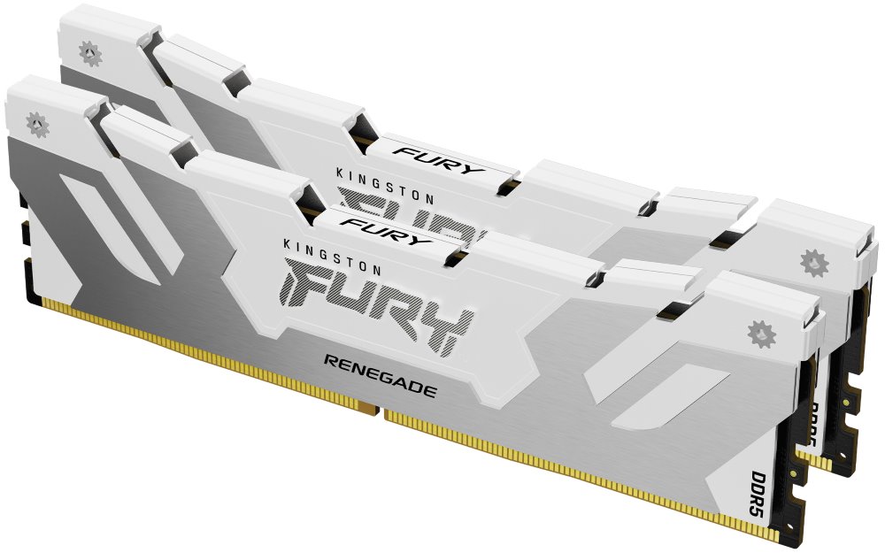 KINGSTON DIMM DDR5 (Kit of 2) FURY Renegade White XMP 32GB 7200MT/s CL38 KF572C38RWK2-32