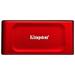 Kingston Flash SSD 2TB XS1000 External USB-C 3.2 Gen 2x2 Portable Solid State Drive RED SXS1000R/2000G