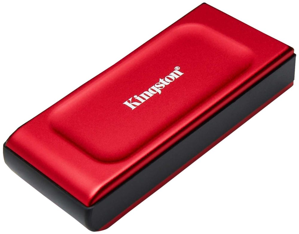 Kingston Flash SSD 2TB XS1000 External USB-C 3.2 Gen 2x2 Portable Solid State Drive RED SXS1000R/2000G
