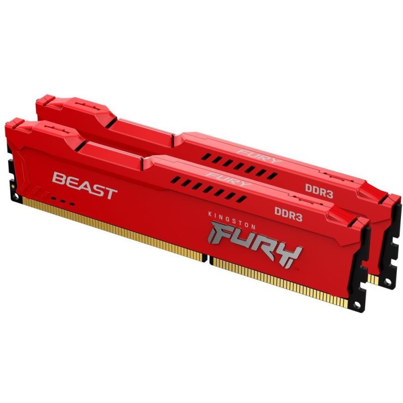 KINGSTON Fury Beast Red 8GB/DDR3/1600/CL10 KF316C10BRK2/8