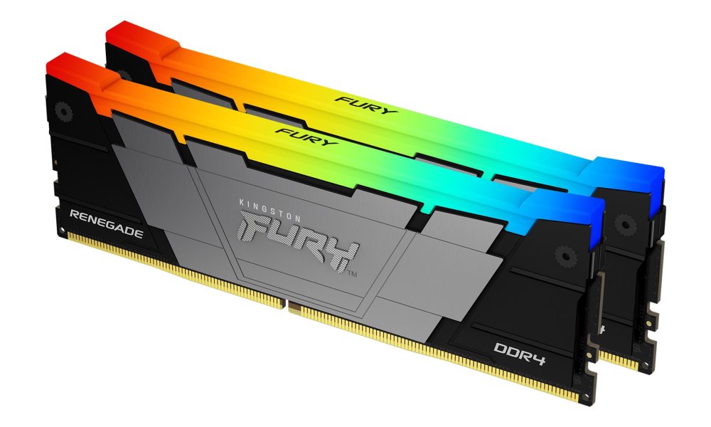 KINGSTON FURY Renegade RGB 32GB DDR4 3600MT/s / CL16 / DIMM / Black / Kit 2x 16GB KF436C16RB12AK2/32