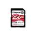 Kingston SDXC karta 256GB Canvas React Plus, UHS-II, U3, V60, R:280/W:150MB/s SDR2V6/256GB