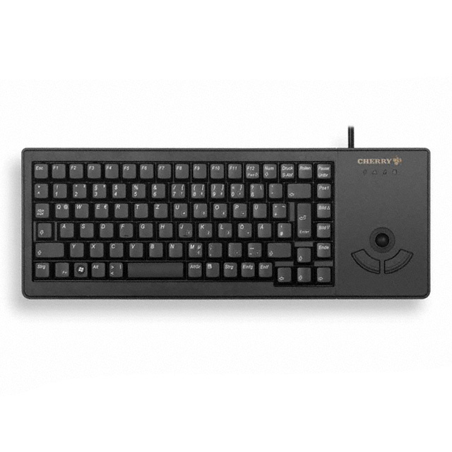 Klávesnica Cherry G84-5400LUMEU-2, USB, tmavě šedá, trackball, anglická