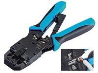 Kleště PROFI s ráčnou pro konektory RJ10, RJ11, RJ12, RJ45, DEC LX-2008AR