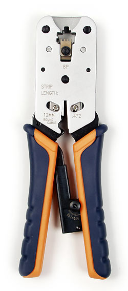 Kleště UTP RJ45 s račnou přímé, masivní + ořezávač WS-2182R