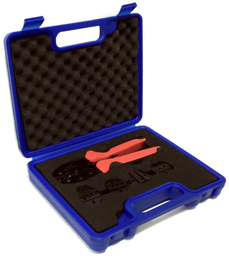 Kliešte Masterlan profi krimpovacie kliešte pre lisovacie očká a dutinky box CT-004-MS