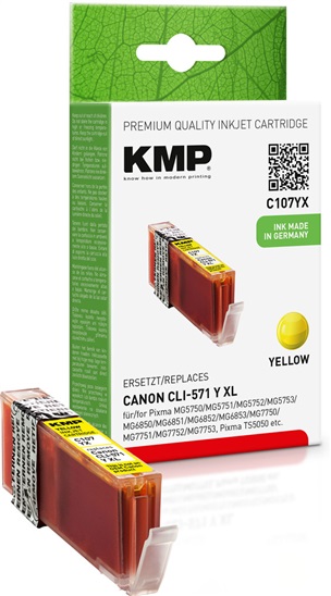 KMP C107YX (CLI-571Y XL) 4011324156997