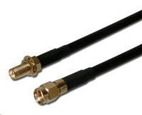 Koaxiální WLAN Antenní prodlužovací SMA male reverse - SMA female reverse ,10m AK ANT WLAN 10M C200