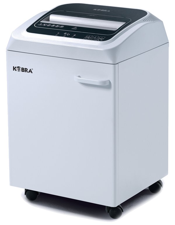 KOBRA skartovač 245 TS C4/ příčný řez 3,9 x 40 mm/ A4/ kapacita 23 listů/ objem koše 40l/ stupeň utajení KOBRA-245-TS-C4