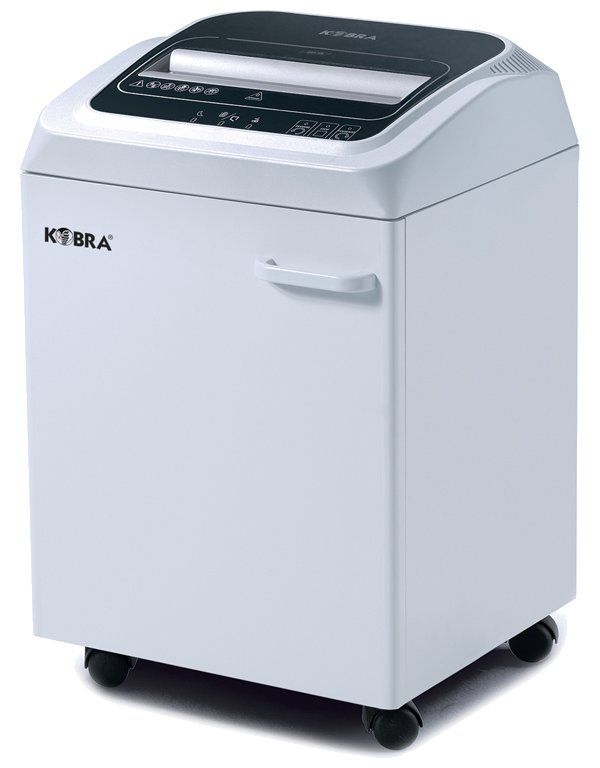 KOBRA skartovač 245 TS HS/ příčný řez 0,8 x 9,5 mm/ A4/ kapacita 8 listů/ objem koše 40l/ stupeň utajení KOBRA-245-TS-HS