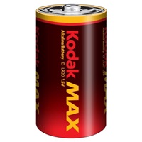 KODAK MAX alkalická baterie D; 2ks
