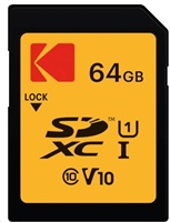 Kodak paměťová SD karta 64GB UHS-I U1 V10 Premium EKMSD64GXC10K