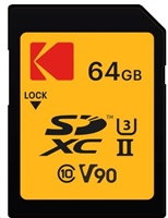Kodak paměťová SD karta 64GB UHS-II U3 V90 Ultra Pro EKMSD64GUHS2V2K