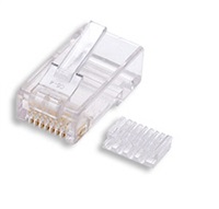 Konektor RJ45-8p8c, 50µm Au, licna, skládaný, CAT6, 100ks IDA0055
