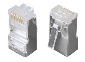 Konektor RJ45 CAT5E UTP 8p8c pro drát 100ks bal. KRJ45/5SLD