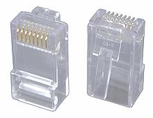 Konektor RJ45 CAT6 UTP 8p8c pro drát,100ks KRJ45/6SLD