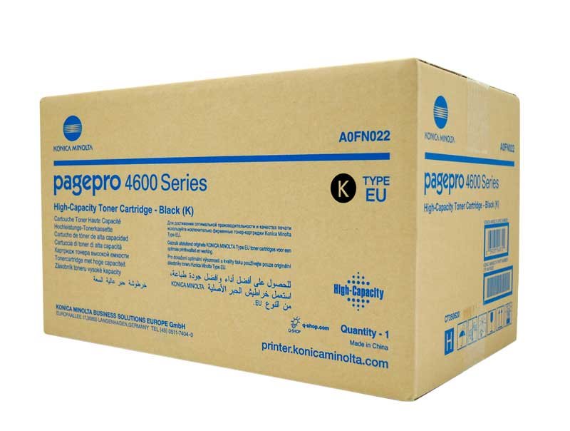 Konica Minolta originál toner A0FN022, black, 18000str., high capacity, Konica Minolta Page Pro 465
