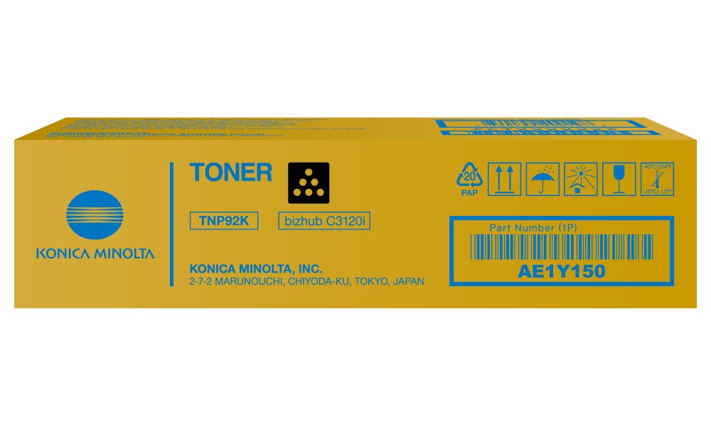 Konica Minolta TNP92K,Toner černý, pro bizhub C3120i, 6000 stran AE1Y150