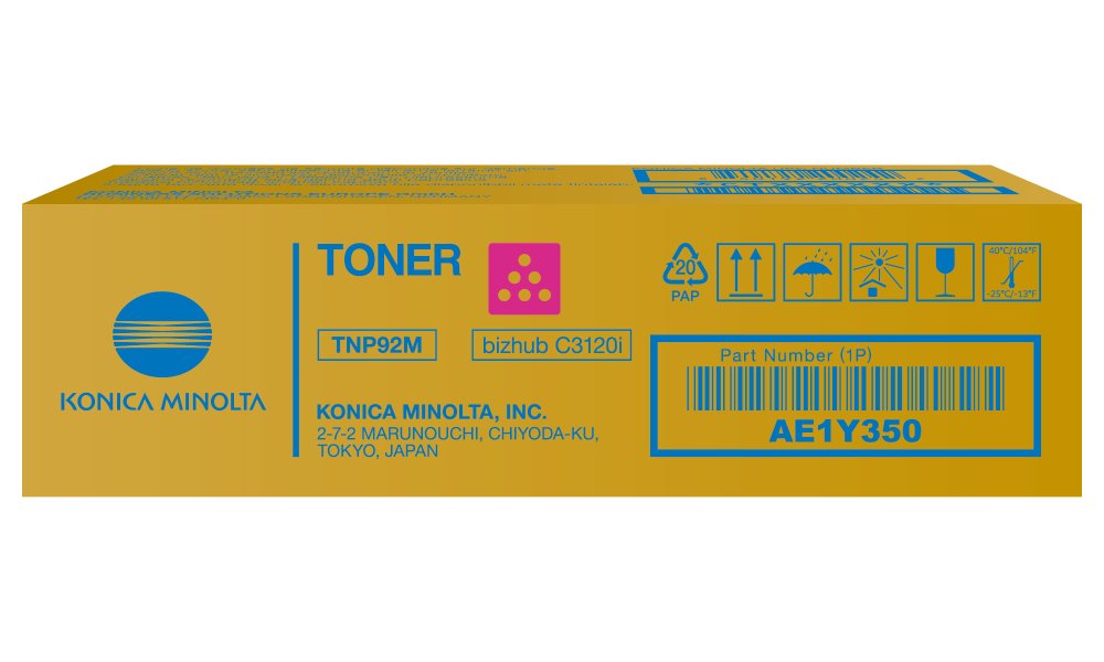 Konica Minolta TNP92M,Toner purpurový pro bizhub C3120i, 4000 stran AE1Y350