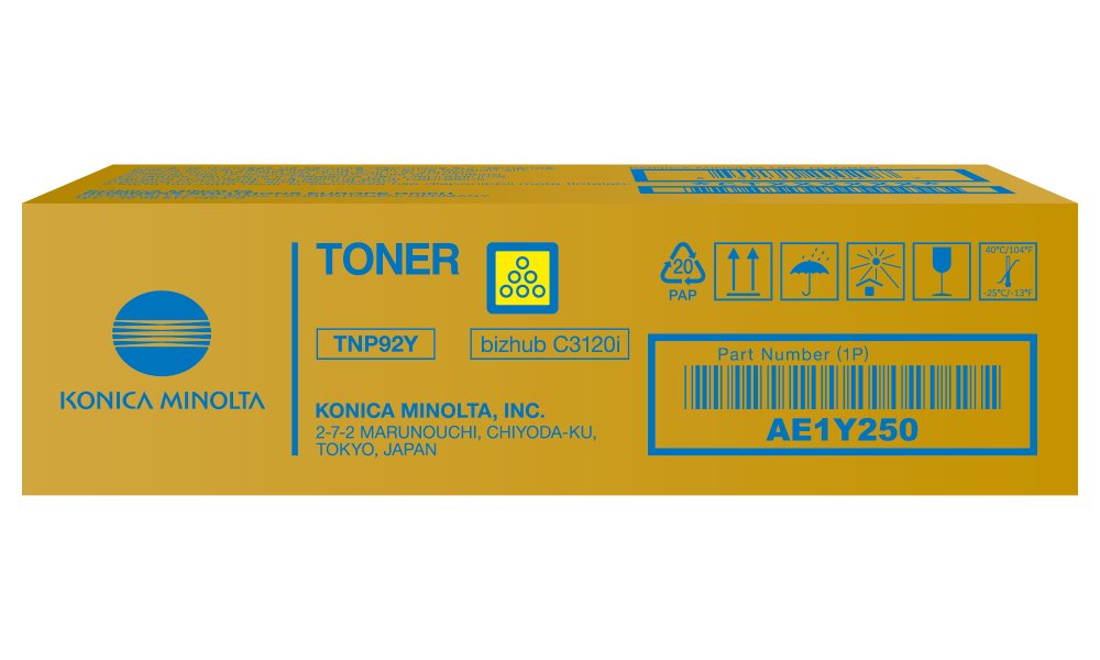 Konica Minolta TNP92Y,Toner žlutý pro bizhub C3120i, 4000 stran AE1Y250