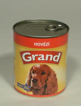 Konzerva Grand pes hovězí 850g