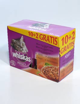 Konzerva Whiskas kapsa Menu ze 4 druhů masa 12x100g 13325