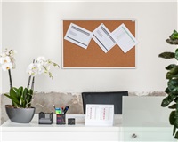 Korková nástěnka AVELI 120x90, hliníkový rám XRT-00124