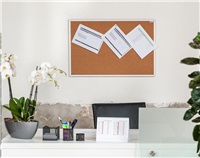 Korková nástěnka AVELI 90x60, hliníkový rám XRT-00123