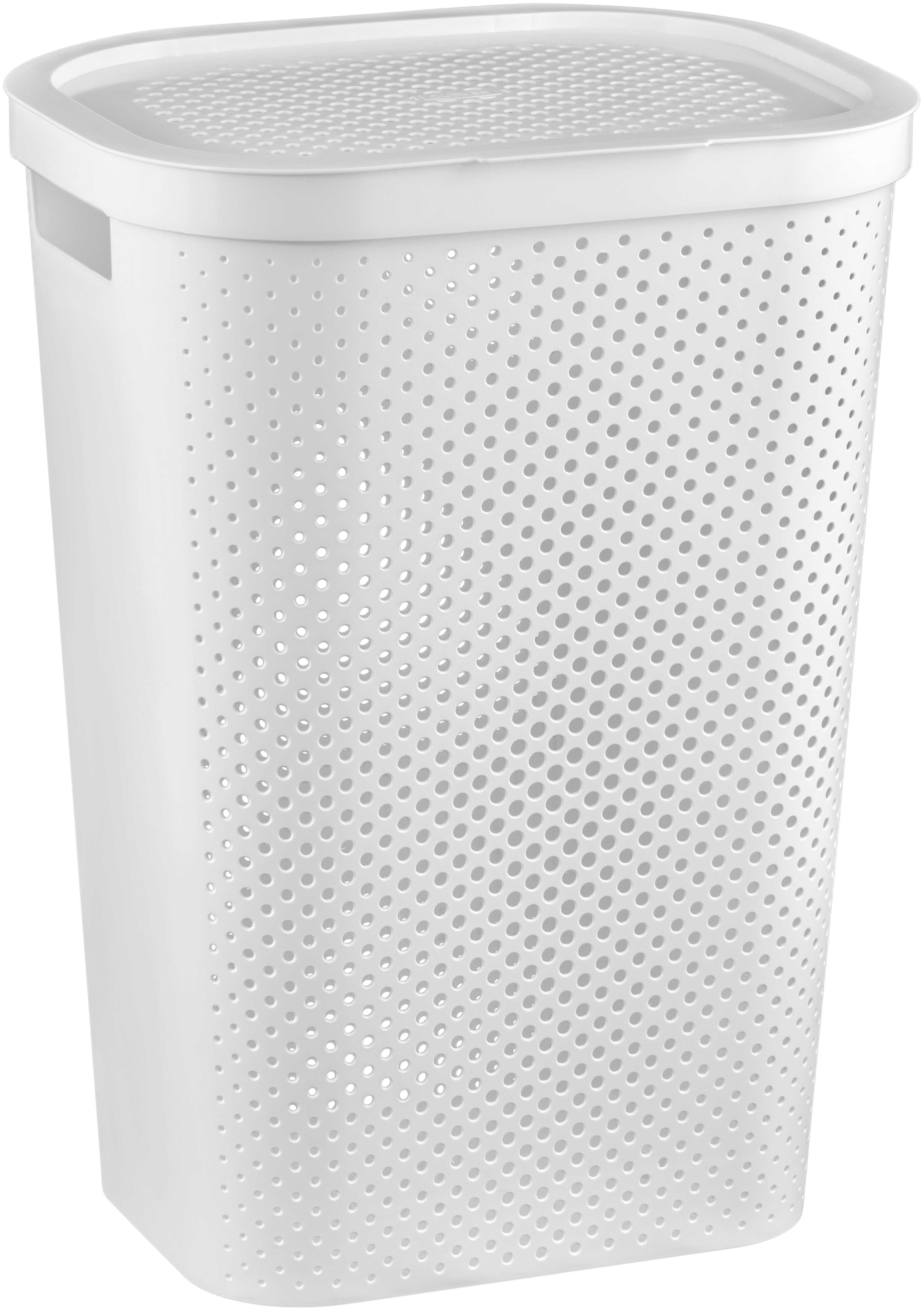 Kôš na bielizeň Curver Infinity Dots 60L biely 231007