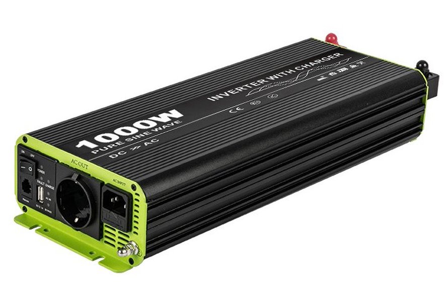 KOSUN měnič napětí s nabíječkou s funkcí UPS, baterie 12V / AC230V čistý sinus, 1000W KOS1000-12