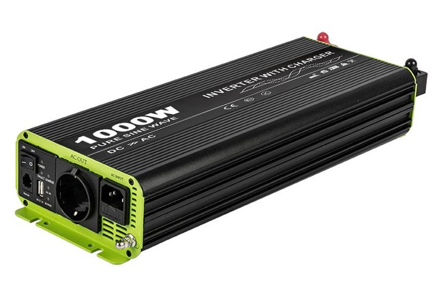 KOSUN měnič napětí s nabíječkou s funkcí UPS, baterie 24V / AC230V čistý sinus, 1000W KOS1000-24