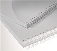 Kovové hřbety (3/1") 9,5 bílé lamrm34dr09bl100
