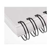 Kovové hřbety RENZ (2/1") 28,5 černé LAMRM23DR28N20