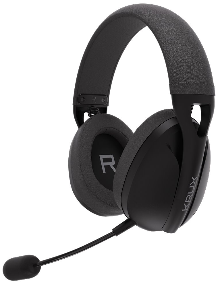 Krux headset Clapz Wireless Black / bezdrátový / 2,4GHz / USB / BT/ lehký / černý KRXC003